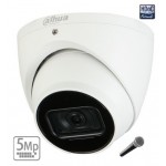 Caméra Dahua 5MP, Multi-format, Micro intégré, vision nuit 195ft (60M), 16:9 ratio, lens 2.8mm
